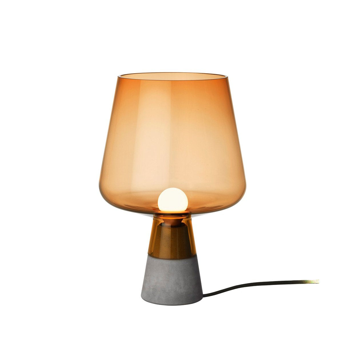 Iittala Leimu Lámpara, Vidrio soplado, Rame, Höhe 30 x Ø 20 cm