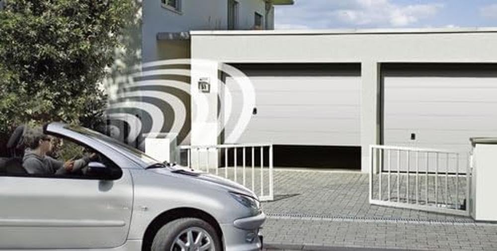 HÖRMANN EcoStar 4510770 Portronic-D 5000 - Motor para puerta de 2 hojas con 2 transmisores manuales RSC 2 para puertas de hasta 5 m máx