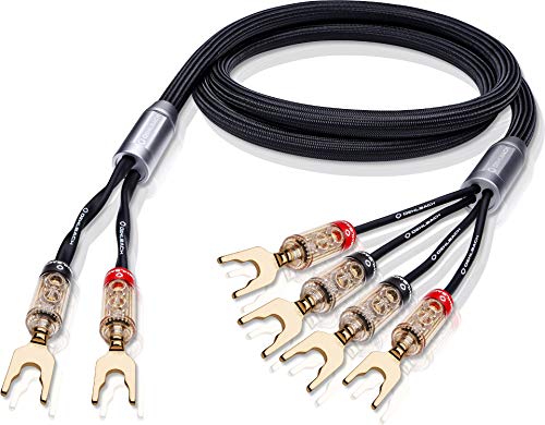 OEHLBACH XXL Fusion Four 400 - Juego de Cables para Altavoces (2 x 4 m), Color Negro