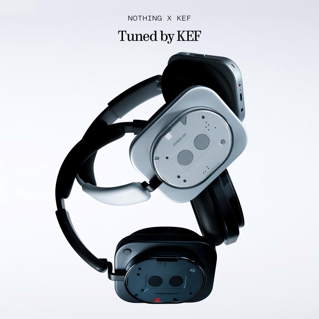 Nothing Headphone (1) Auriculares de Diadema iInalámbricos con Cancelación Activa de Ruido, hasta 80h de Batería, Hi-Res, Audio Espacial, Resistentes al Agua – Blanco