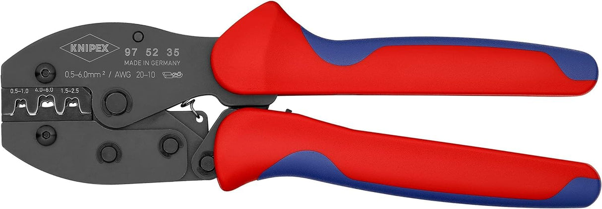 Knipex PreciForce® Alicate para crimpar terminales bruñido, con fundas multicomponentes 220 mm 97 52 35