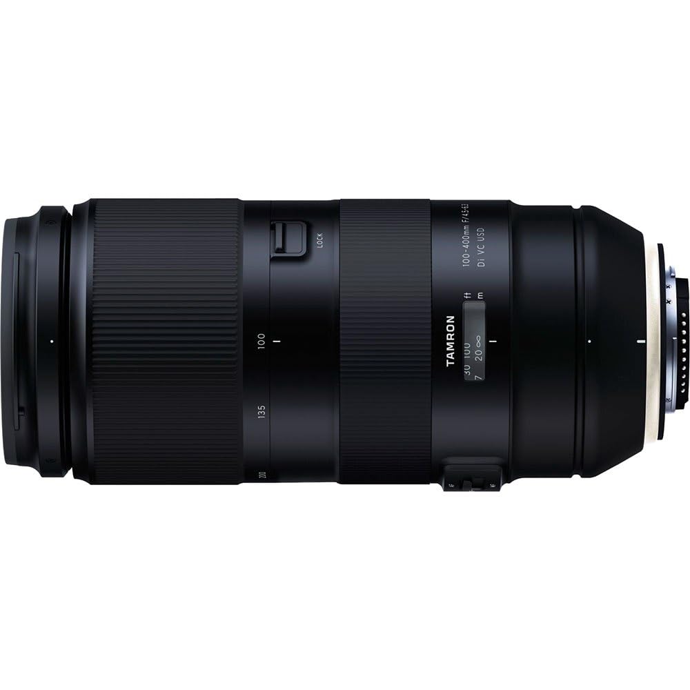 Tamron T80199 - Objetivo para cámara Nikon (Distancia Focal 100-400 mm, Apertura F/4.5-6.3, Di, Vibration Compensation y Ultrasonic Silent Drive) Negro