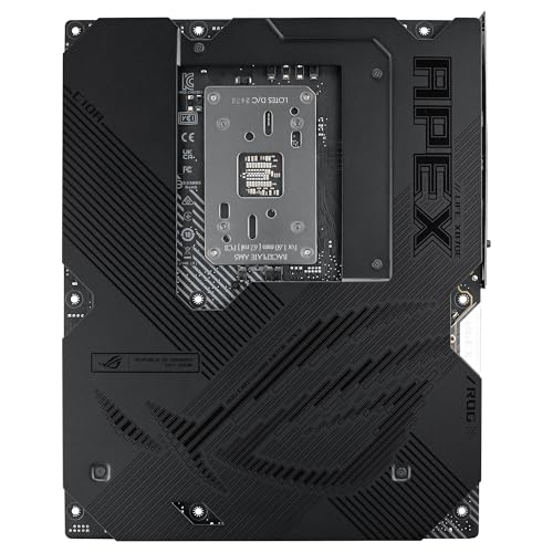 ASUS ROG Crosshair X870E Apex - Placa Base AMD ATX, 18+2+2 etapas de Potencia, Ranuras DDR5, PCIe 5.0 Compatible con GPU de próxima generación, Cinco Ranuras M.2, Wi-Fi 7, USB4, overclocking con IA