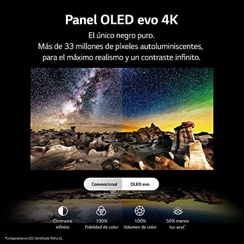 LG OLED48C34LA 48", 4K OLED EVO, Smart TV, webOS23, Procesador Máxima Potencia, Dolby Vision, Dolby Atmos, Gaming, Alexa/Google Assistant