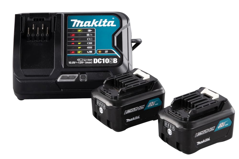 Makita 191L68-0 - Kit de fuente de alimentación (12 V, 2 x 4,0 Ah)