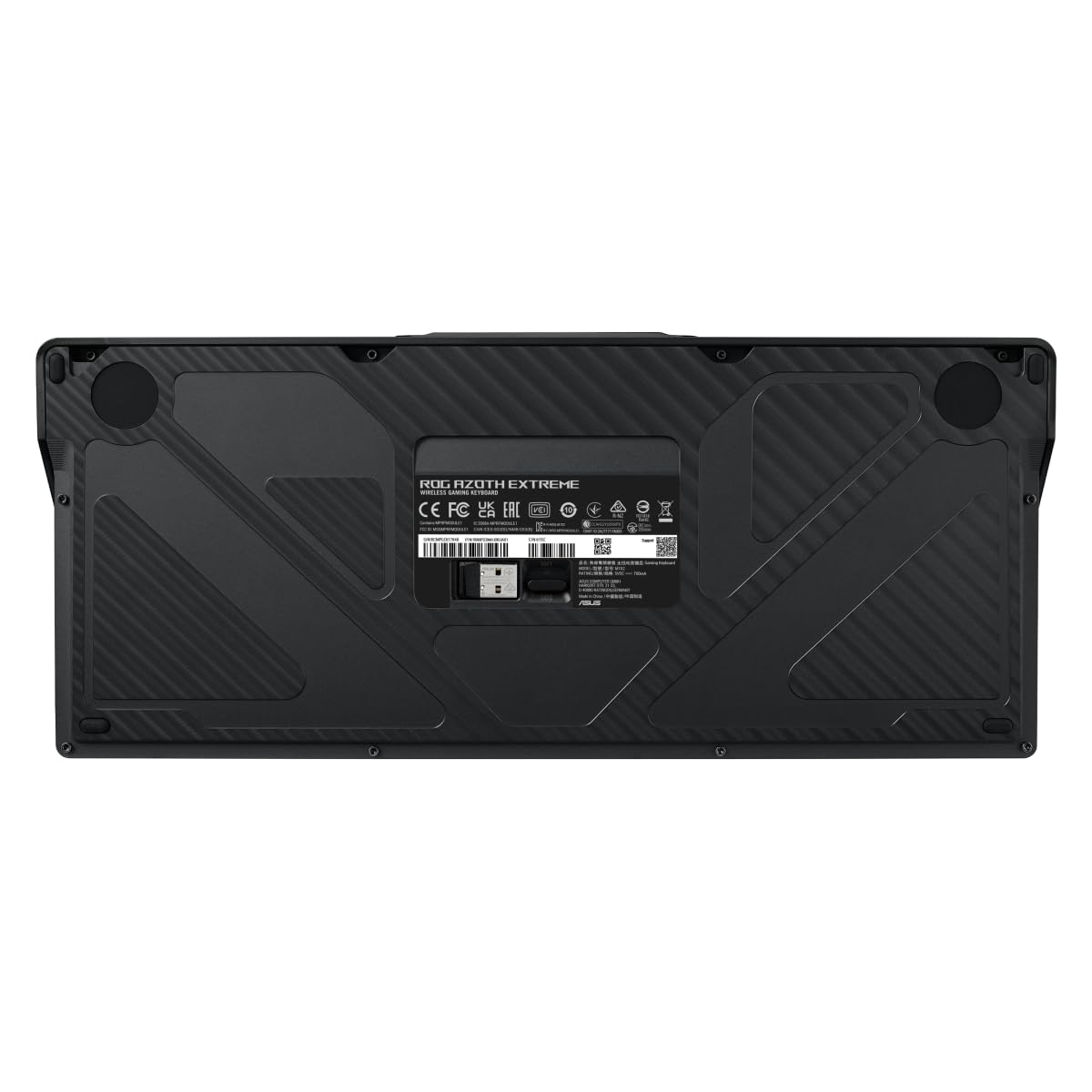 ASUS ROG Azoth Extreme 75% Teclado para Juegos (disposición QWERTZ, interruptores mecánicos ROG NX, Pantalla táctil OLED, Triple botón de Control, inalámbrico a través de Bluetooth, 2.4 GHz RF