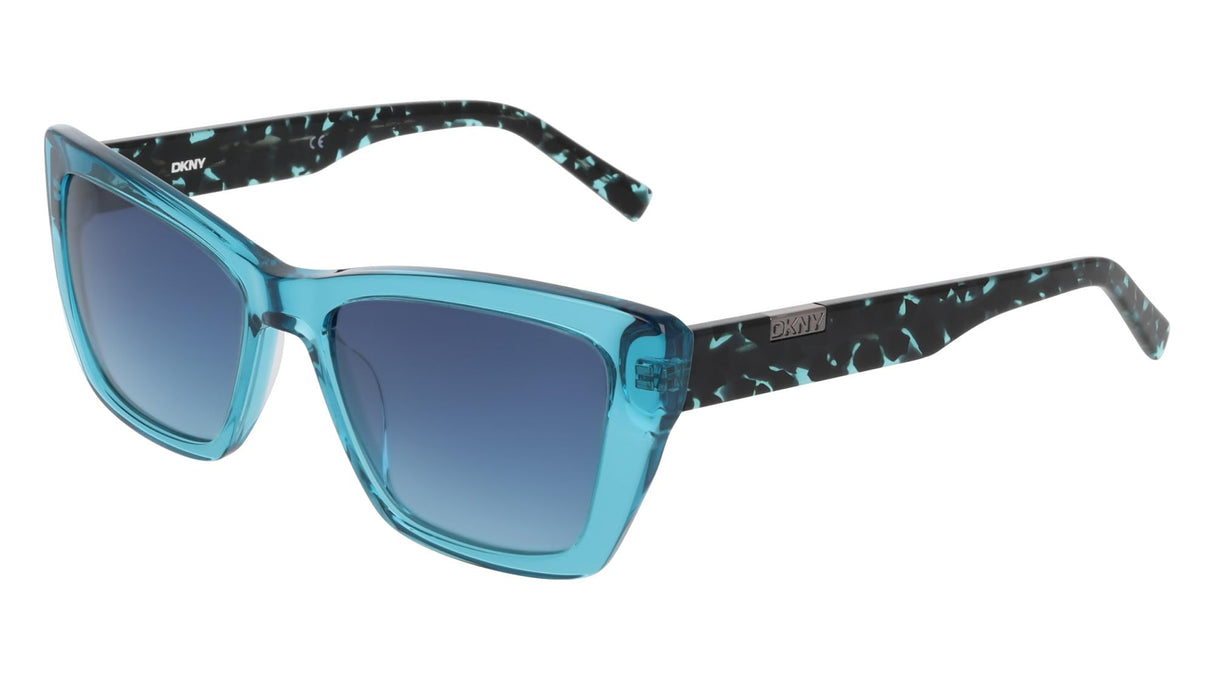 DKNY Dk554s Gafas de Sol, Crystal Turquoise, 54-140-17 Unisex Adulto