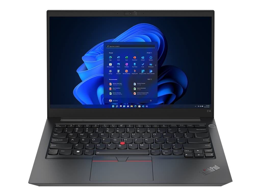 Lenovo Thinkpad E14 Gen 4 - Ordenador Portátil 14" FHD, (Intel Core i5-1235U, 16GB RAM, 512SSD, Integrated Integrated Intel Iris Xe Graphics, W11Pro), Black -Teclado QWERTY Español