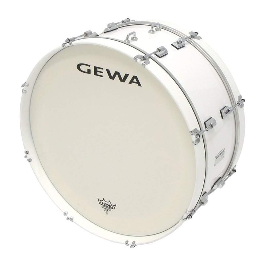 Gewa 892223 Tambores de Marcha Bombos 22 X 10", Blanco