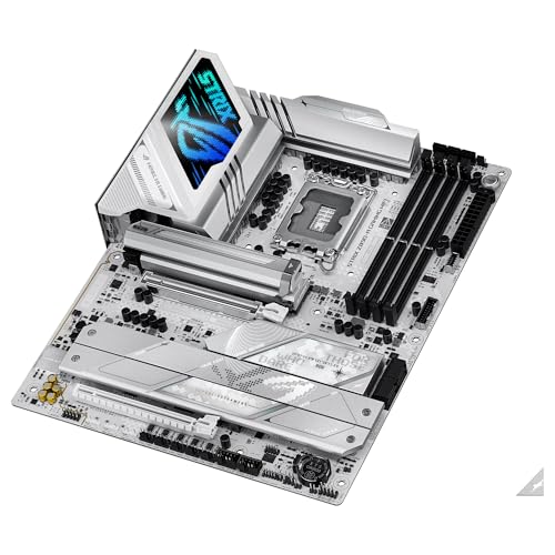 ASUS ROG Strix Z890-A Gaming WiFi - Placa Base ATX, 16+1+2+2 etapas de Potencia, DDR5, PCIe 5.0 Compatible con GPU de última generación, Cinco Ranuras M.2, WiFi 7, AI Overclocking, AI Networking II