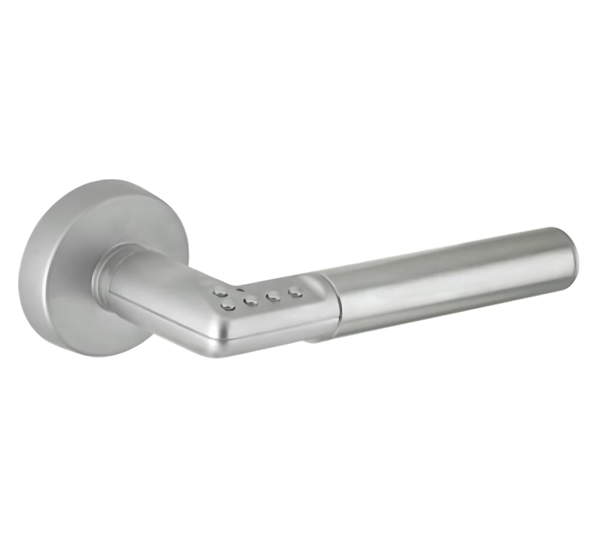 Yale Manilla Electrónica de Puerta Izquierda, Acero Inoxidable, Código PIN con Hasta 9 Usuarios + 1 Maestro, Instalación Inalámbrica, Ideal para Viviendas, Oficinas y Entradas Secundarias