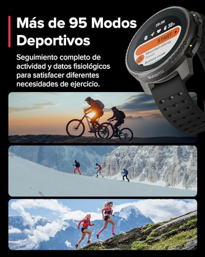 SUUNTO Vertical Reloj Deportivo - Smartwatch GPS, GPS de Doble Frecuencia, Mapas sin Conexión Gratuitos, Autonomía de hasta 50 Días, Carcasa Resistente Militarmente, Resistente al Agua hasta 100m