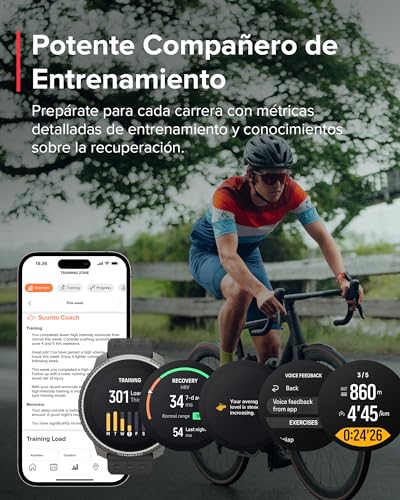 SUUNTO Race Reloj Deportivo - Smartwatch Exteriores, Pantalla AMOLED Brillante De 1,43" Con Cristal De Zafiro, Corona Cómoda y Botones De Control, GPS De Doble Frecuencia, Larga Duración De La Batería