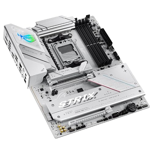 ASUS ROG Strix B850-A Gaming WiFi - Placa Base AMD ATX, 14+2+2 etapas de Potencia, DDR5, Cuatro Ranuras M.2, PCIe 5.0, WiFi 7, USB Tipo-C 20 Gbps y Aura Sync RGB