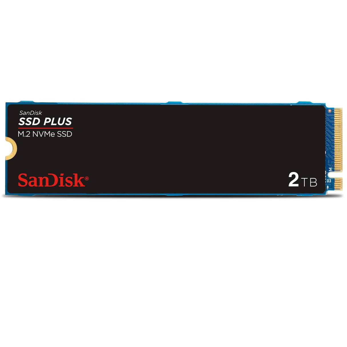 SanDisk SSD Plus M.2 2280 NVMe SSD 2 TB PCIe Gen 3, con velodidad de lectura de hasta 3200 MB/s NVMe SSD, Western Digital Dashboard