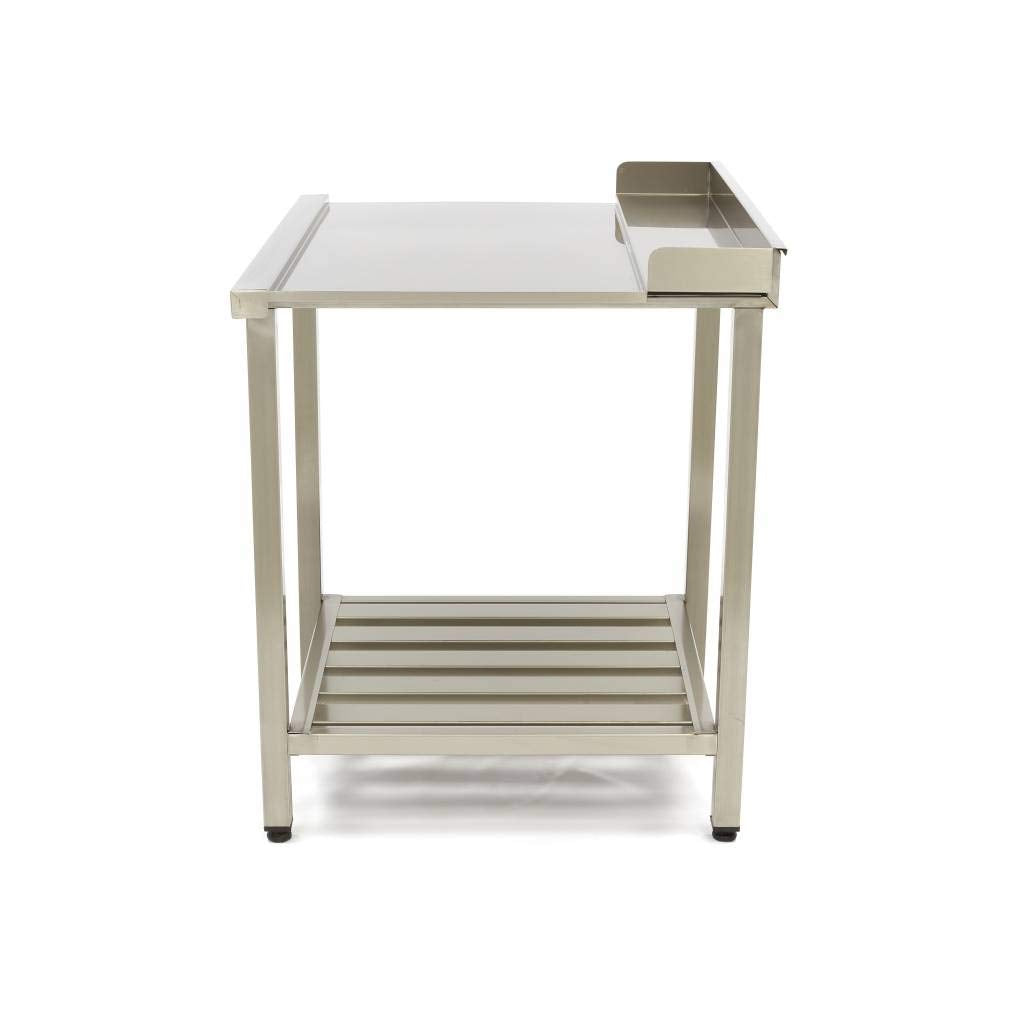 Maxima Mesa para Lavavajillas - 70 x 75cm - Derecha - con Salpicadero y Estante de Almacenamiento
