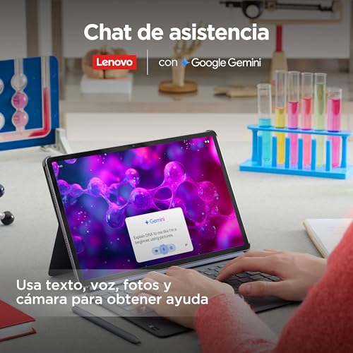 Lenovo Idea Tab Pro – Tablet 12.7" 3K (MediaTek Dimensity 8300, 8 GB RAM, 256 GB UFS 4.0, 144 Hz, Wi-Fi 6E, Bluetooth 5.3, Android 14) Gris, Incluye Teclado + Pen