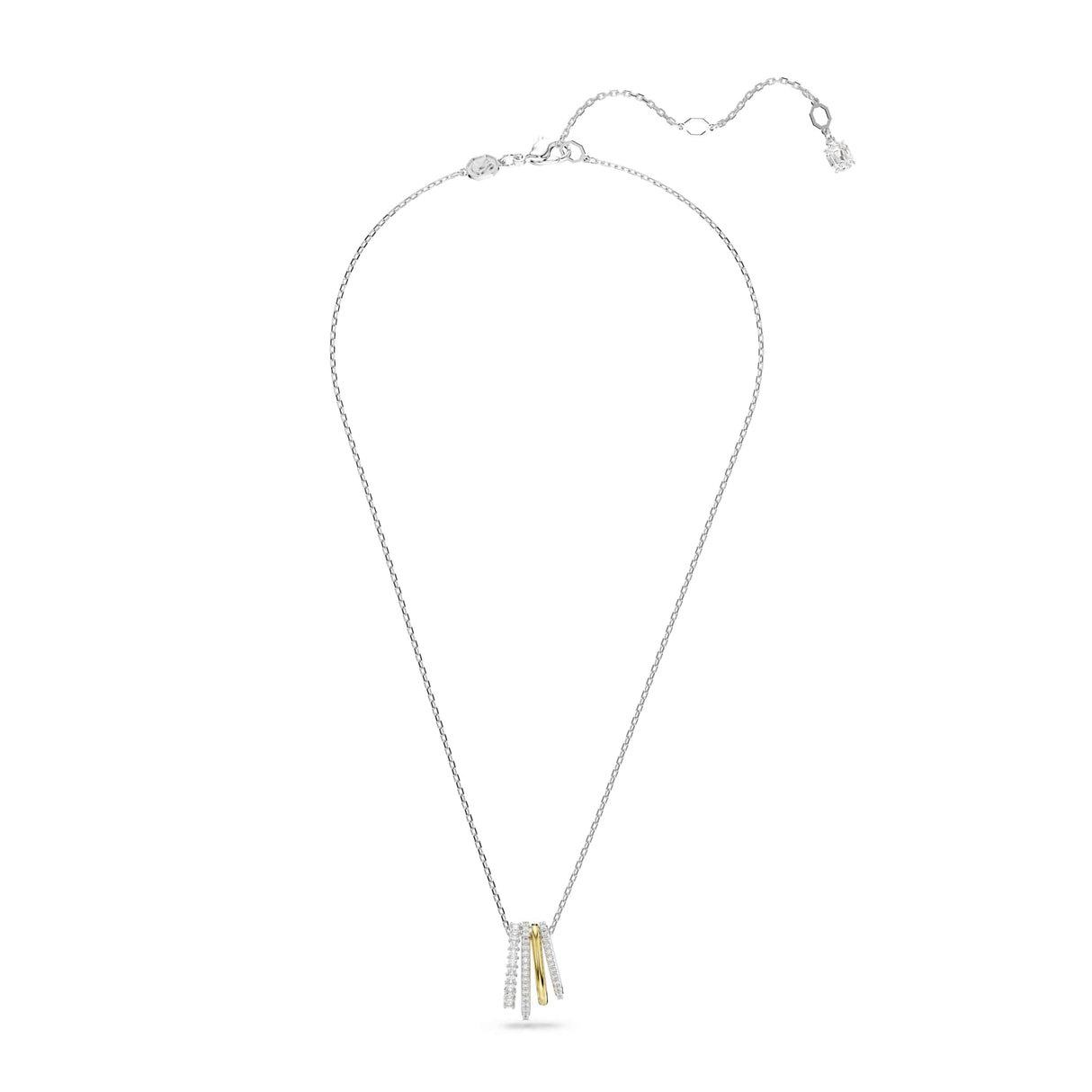 Swarovski Colgante Hyperbola, Tallas mixtas, Blanco, Combinación de acabados metálicos
