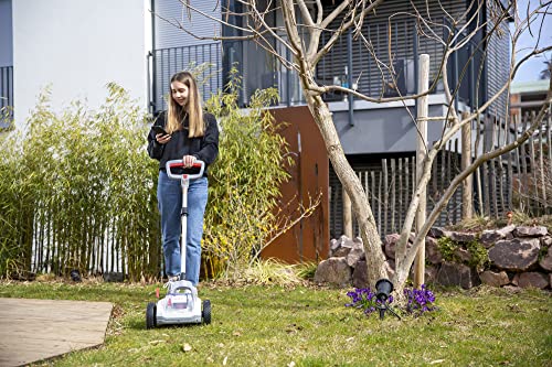 IKRA cortacésped a batería ICHM 20 con función trituradora, para céspedes pequeños de hasta 50 m², incl. 2 baterías, cargador & cuchilla de repuesto