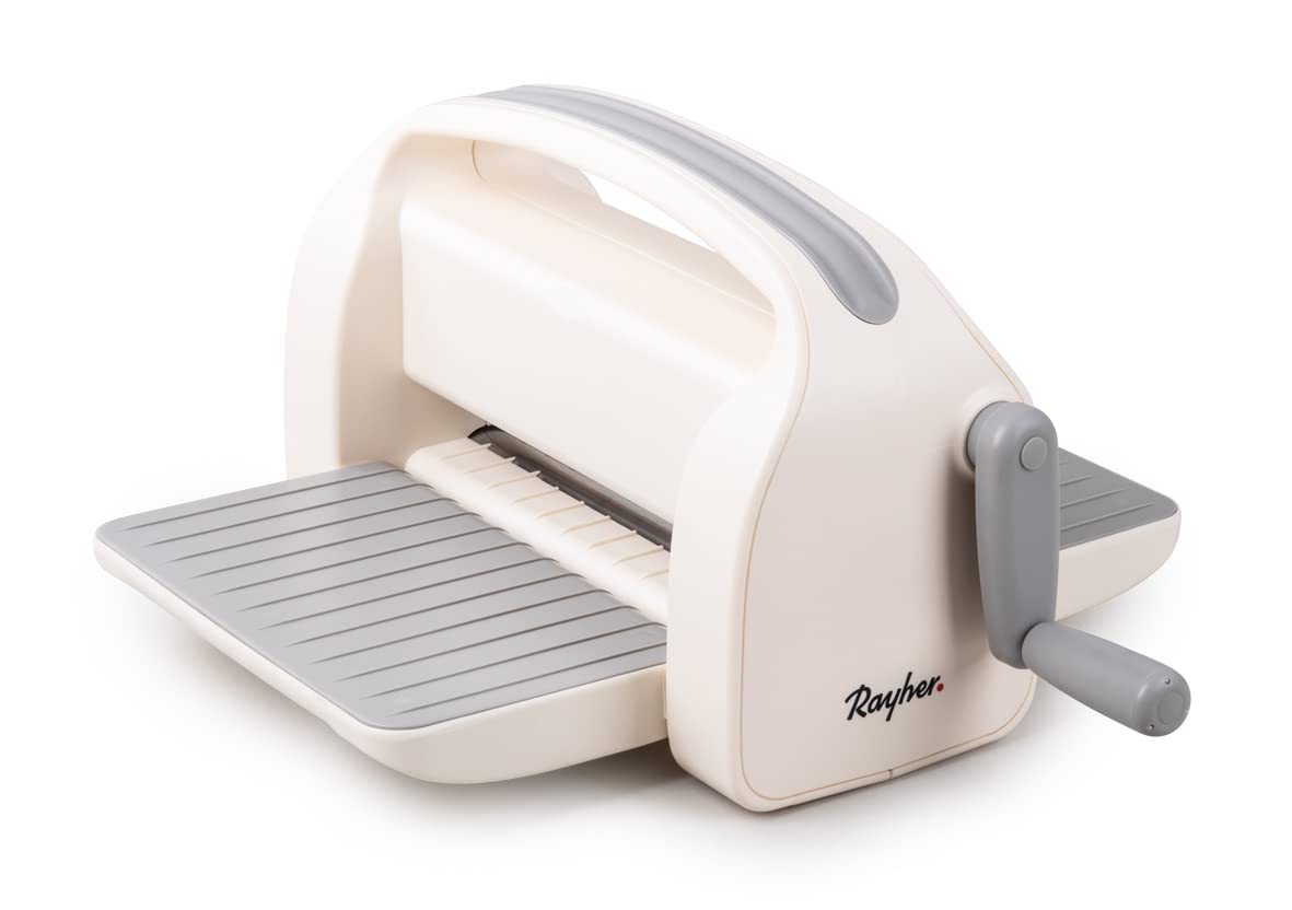 Rayher Máquina troqueladora y relieves A4, apertura 22,5 cm, 12 piezas, manualidades, 50275000