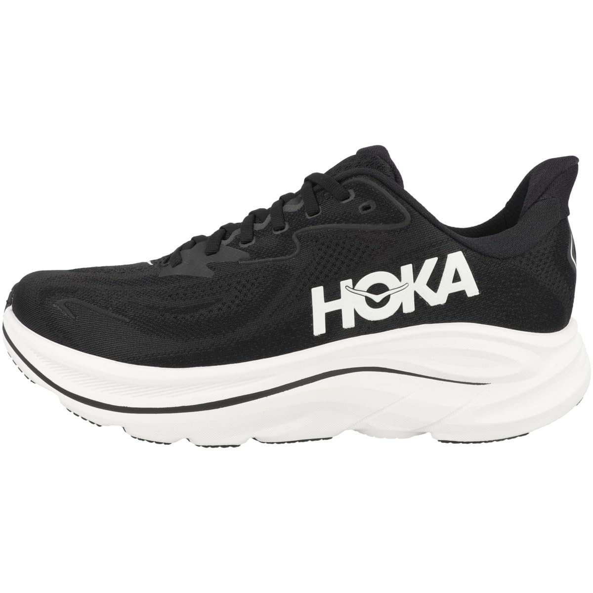 HOKA One One 1162030-BWHT Clifton 10 Hombre Black/White EU 42 2/3