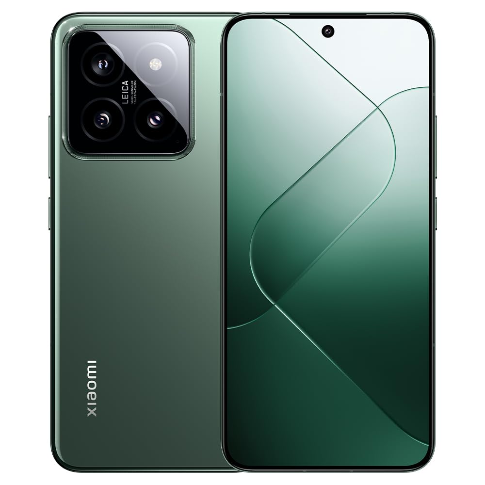 Xiaomi 14 Smartphone, 12+256GB Handy ohne Vertrag, 120Hz 6.36'' AMOLED Display, Snapdragon 8 Gen3, 4610mAh, 90W HyperCharge, IP68 Staub- undwasserdicht, Leica Kamera (Grün)