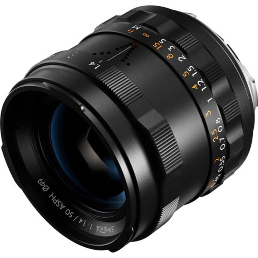 THYPOCH Lente de fotografía de Marco Completo Simera 50 mm f1.4 para Leica M Mount – Negro