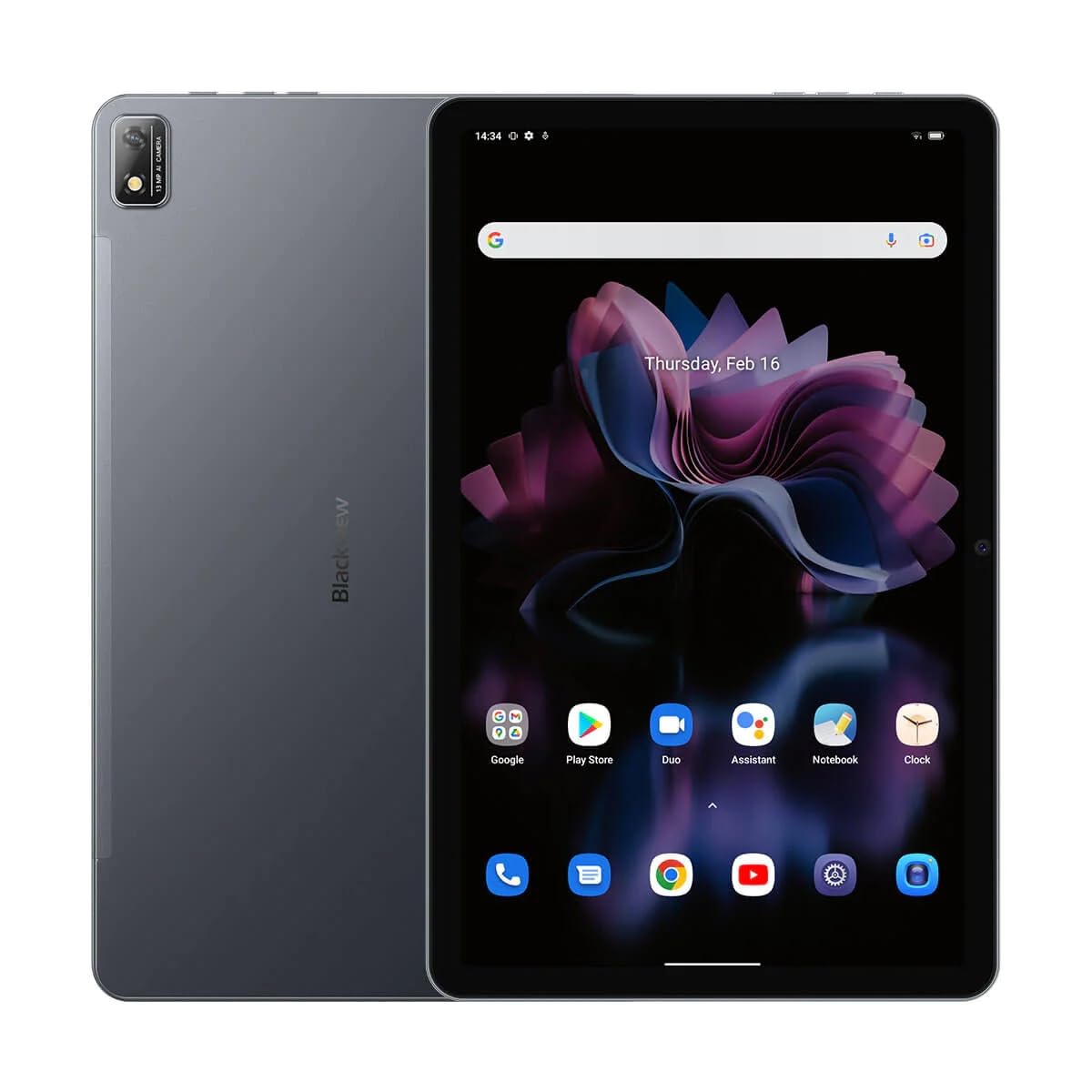 Blackview Tab 16 (Dual Sim - Android 12-11'' - 4G/LTE - 256 GB, 8 GB RAM) Gris