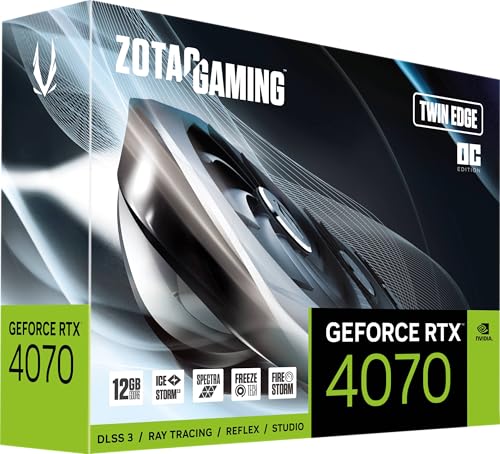 Zotac Ventilador GPU NV RTX4070 Twin Edge OC de 12 GB