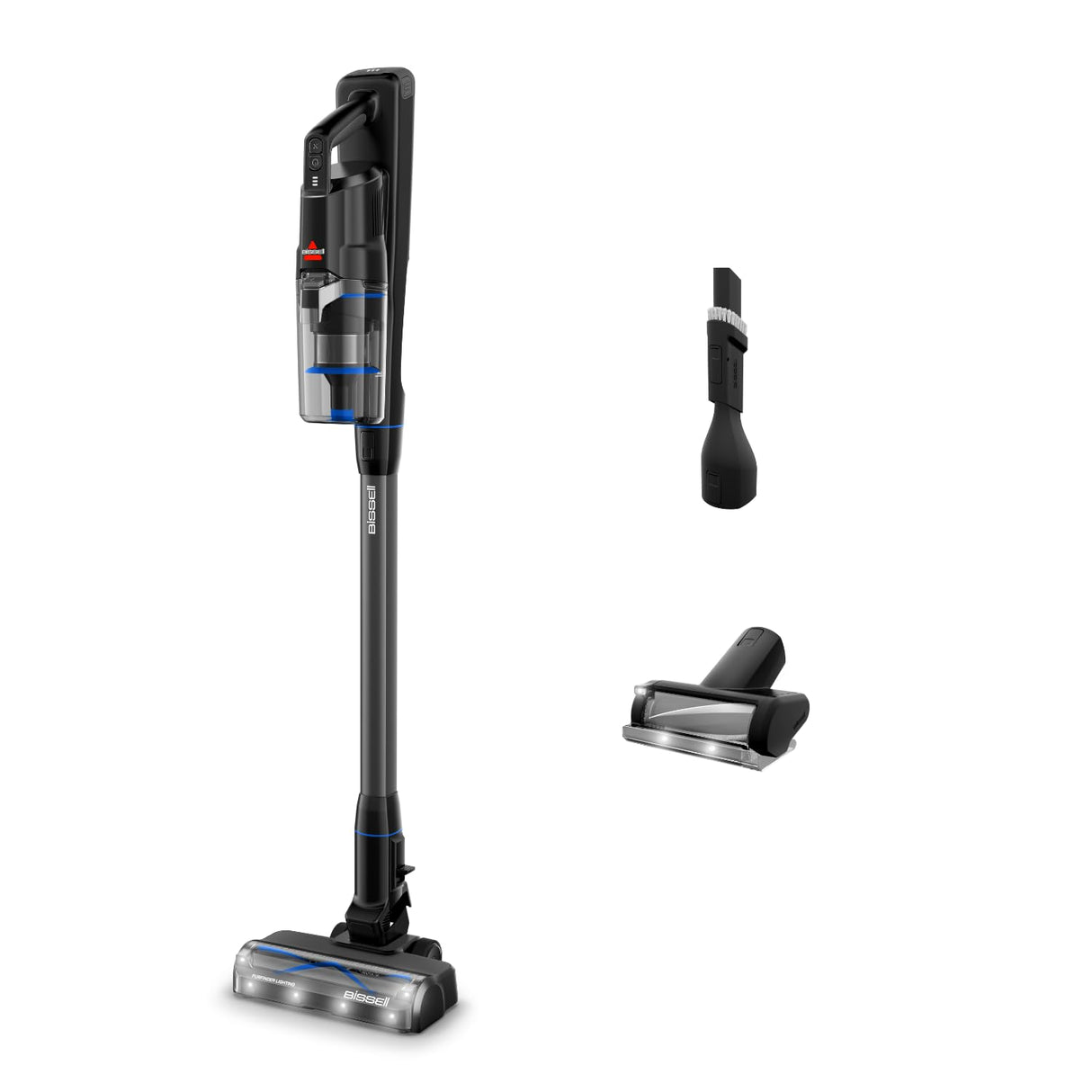Bissell PowerClean FurGuard, Aspiradora Sin Cable, Motor 280W, Aspiradora Escoba, Rodillo Autolimpieza, Luces FurFinder, Autosoportado, Filtro HEPA, 2500 mAh Batería Extraíble, 50 min, 4091N