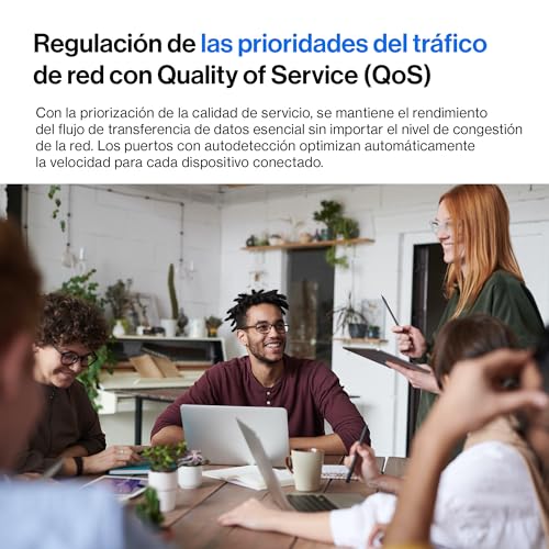 Linksys LGS352MPC-EU switch PoE+ de red Gigabit de 48 puertos a 740 W con 4 ranuras SFP+ 10G de subida, conmutador Ethernet administrado inteligente con carcasa metálica y montaje de sobremesa/pared