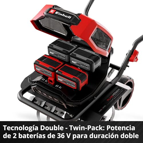 Einhell Motoazada con batería GP-CR 36/45 Li E BL-Solo Power X-Change (36 V, sin escobillas, Anchura de Trabajo 45 cm, Profundidad de Corte, Ruedas Ajustables en Altura, sin batería)
