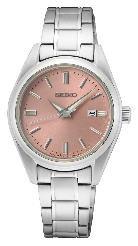 Seiko Reloj Analógico para Mujeres de Cuarzo con Correa en Acero Inoxidable SUR529P1