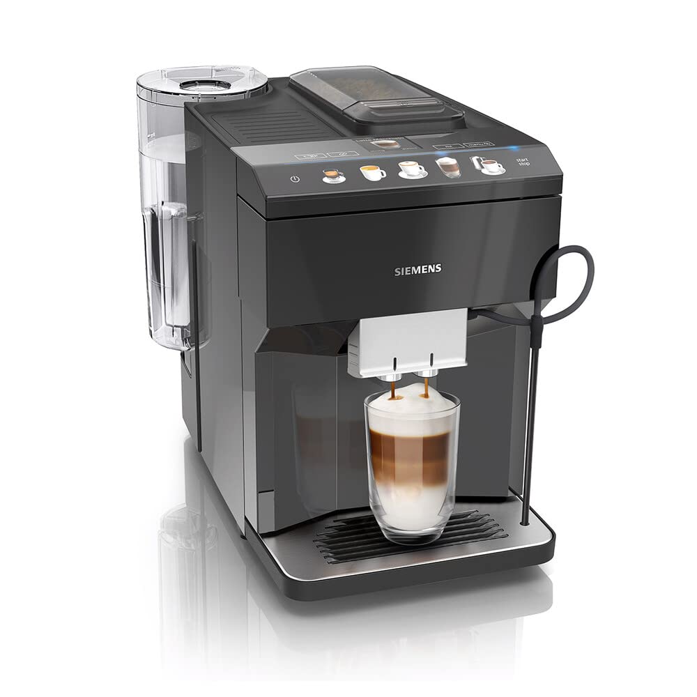 Siemens, cafetera totalmente automática, EQ500, con pantalla TFT, depósitos para café en grano o molido, iAroma System, TP503R09