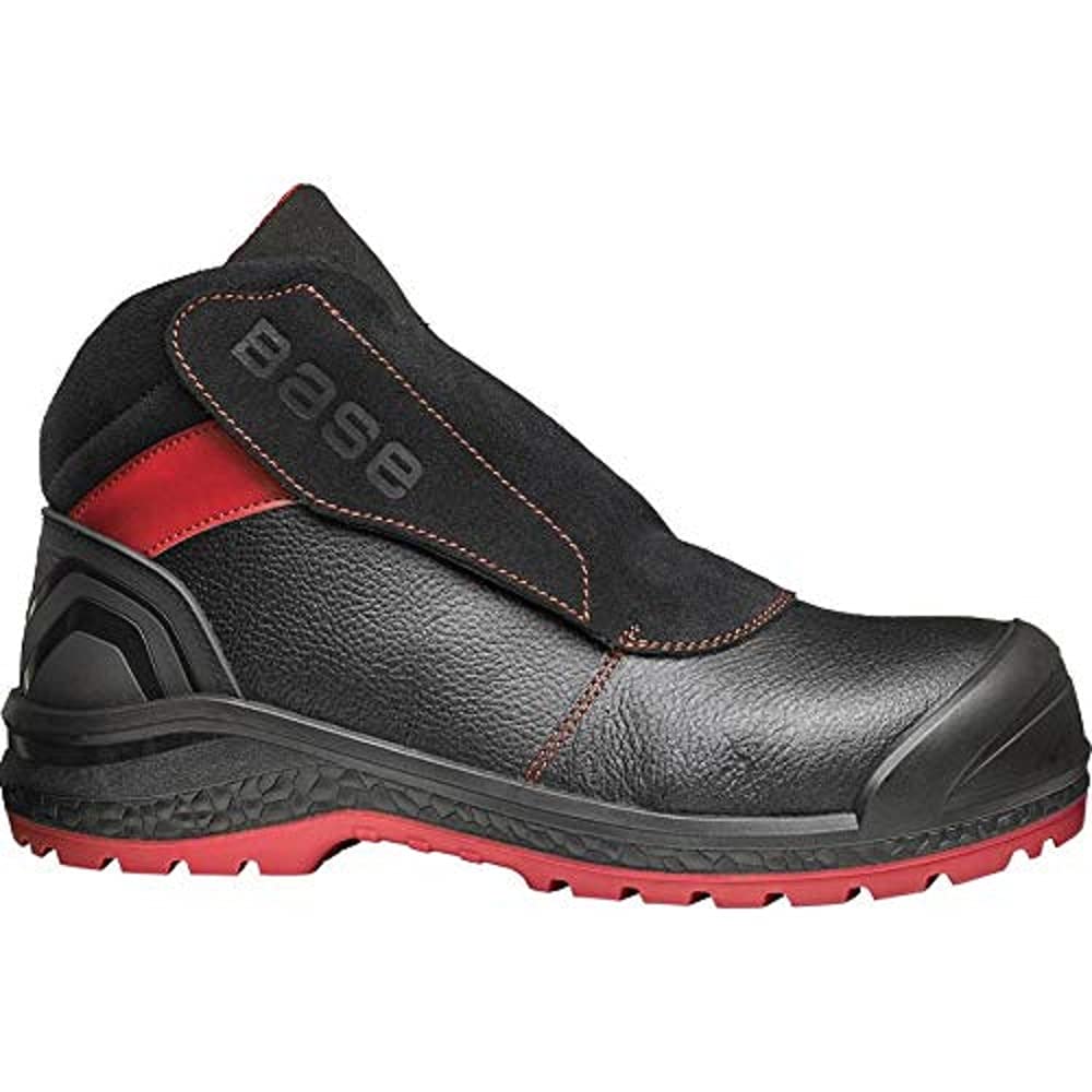 BASE Protection Sparkle S3 HRO Ci HI SRC Zapato de Seguridad, Talla: 41, Color: Negro/Rojo, B0880BKD41