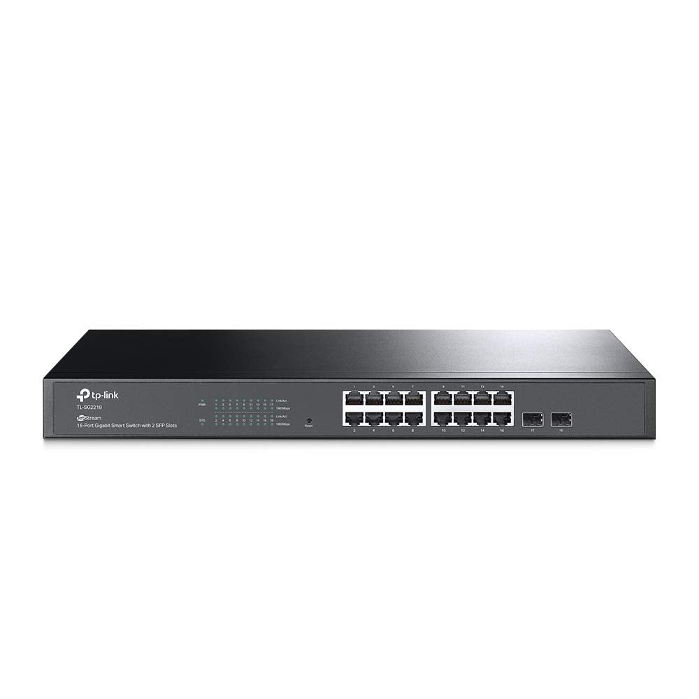 TP-Link TL-SG2218|Switch Inteligente Jetstream Gigabit de 16 Puertos con 2 Ranuras SFP