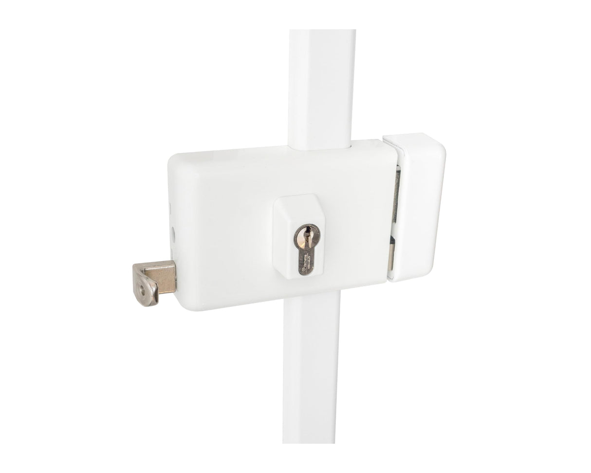 Vachette - Cerradura de aplique multipunto horizontal con tirada múltiple serie 8800, tiro derecho, certificado A2P*, alta seguridad, 3 puntos de cierre, 4 llaves VIP+ patentadas incluidas, color