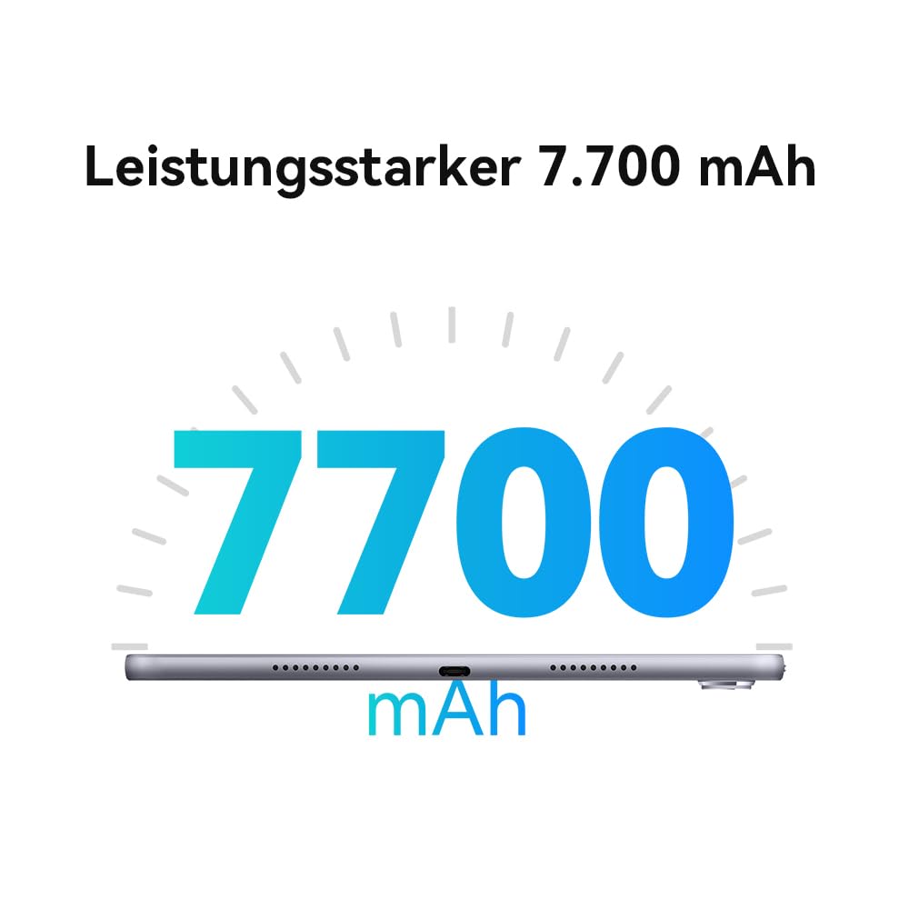 HUAWEI MatePad Tablet 11.5", Pantalla FullView 2K, con Funda con Teclado, WiFi 6, 8GB + 128GB, batería 7700mAh, Carcasa de Metal Unibody Delgado de 6.85 mm de Grosor, versión Alemana, Gris