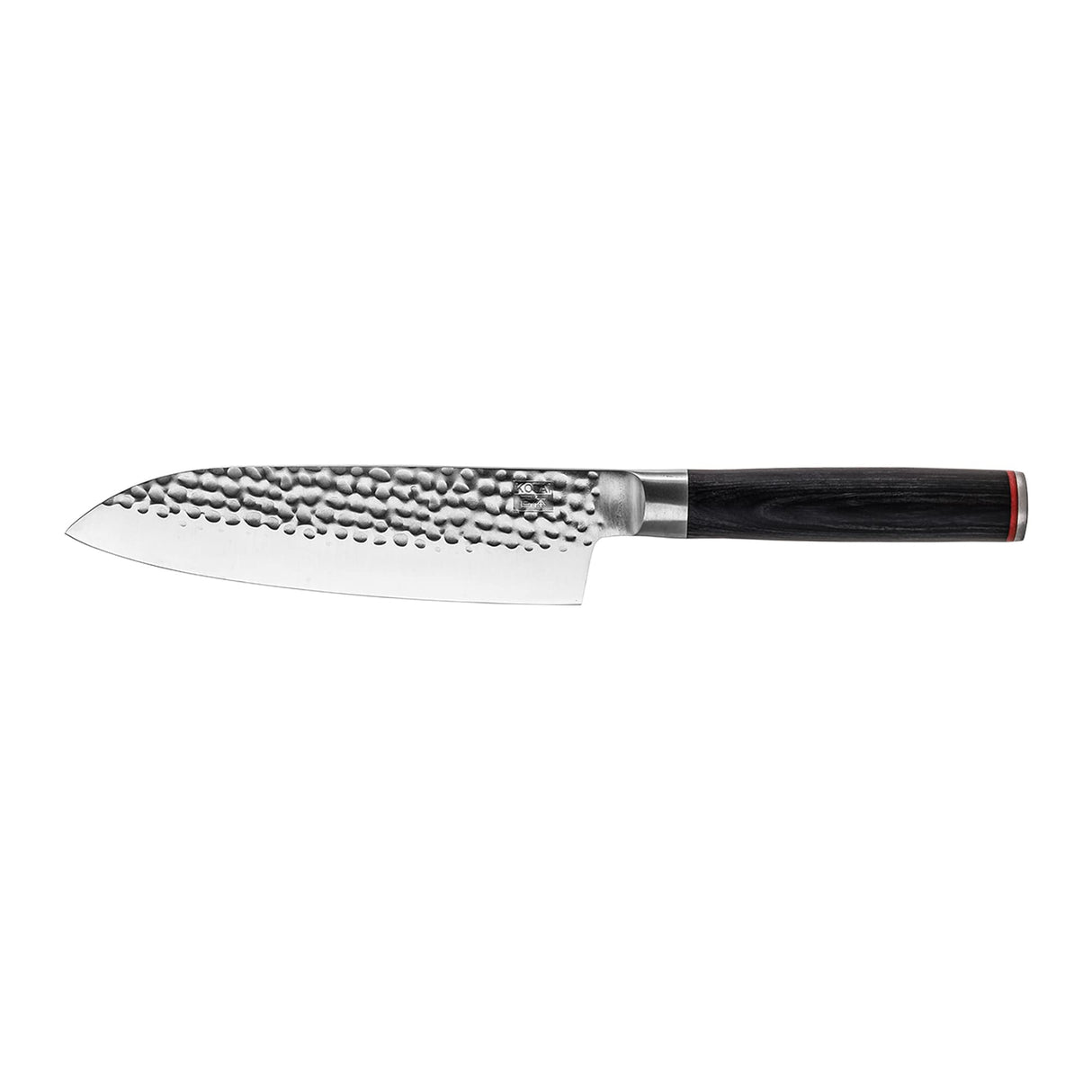 KOTAI | Cuchillo Santoku del chef | cuchillo de cocina profesional | Hoja de 18cm | afilado a mano | Acero inoxidable japonés ultra afilado 440C | Mango de madera de Pakka | Tang oculto completo