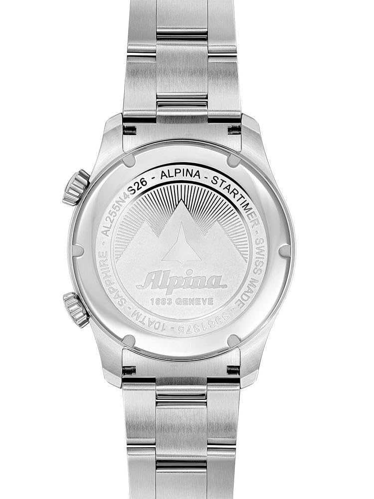 Alpina Reloj Analógico para Hombre de Cuarzo con Correa en Acero Inoxidable mid-39672
