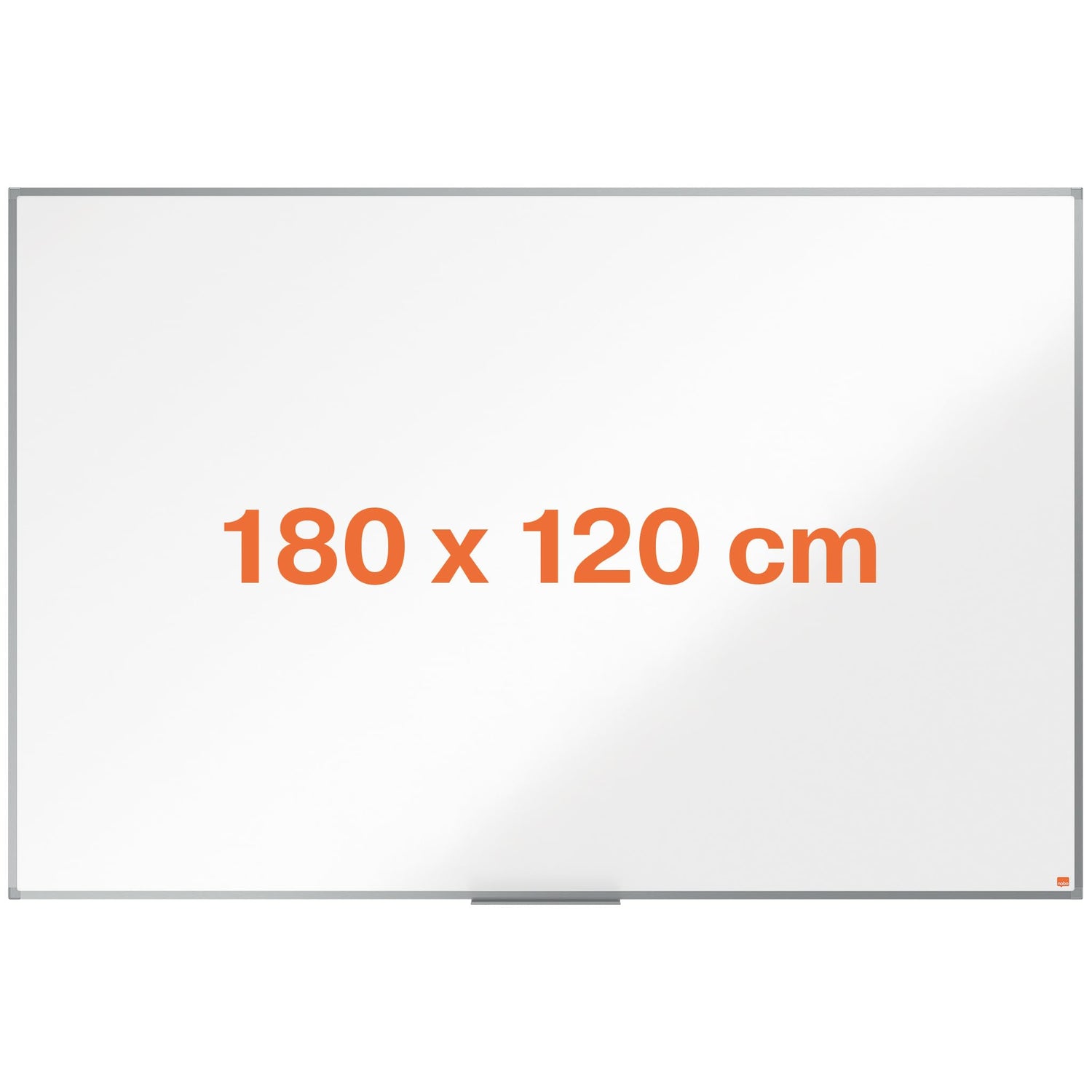 Nobo Pizarra Magnética de Acero, 1800 x 1200 mm, Marco de Aluminio, Fijado a la Pared con Montaje en las Esquinas, Bandeja para Rotuladores, Gama Essence, Blanco, 1905213