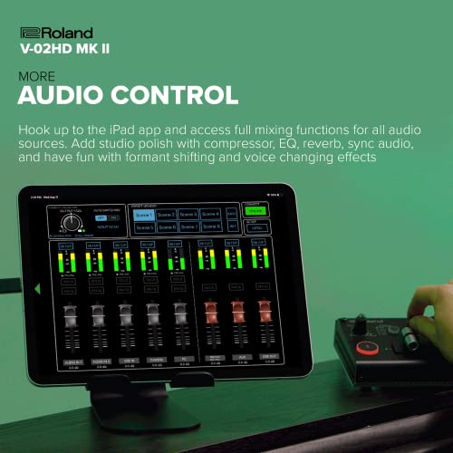 Roland V-02HD MK II Mezclador de vídeo para streaming, Black