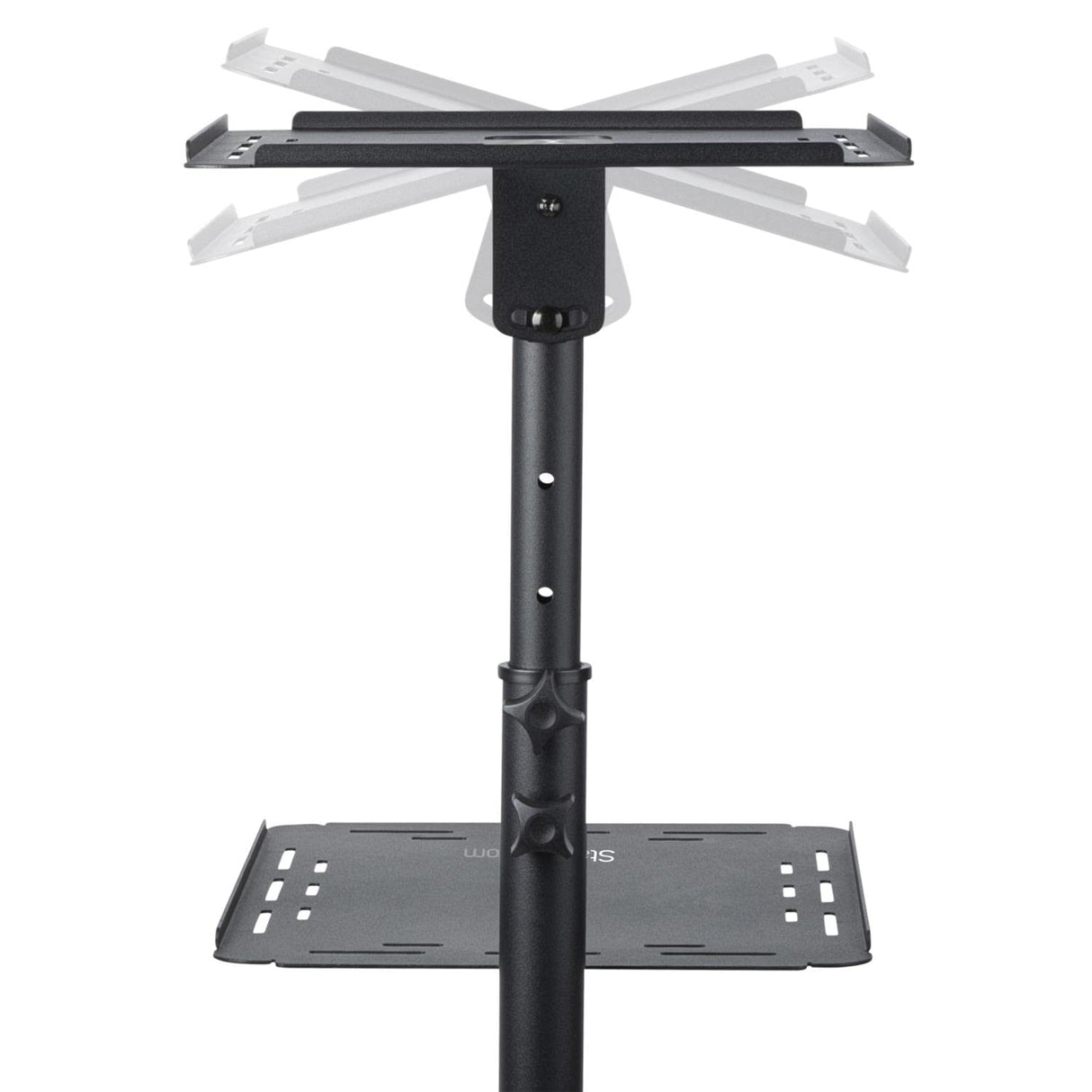 StarTech.com Soporte Móvil para Proyector y Ordenador Portátil - Carrito de Servicio Pesado para Proyector (2 Estantes) - de Altura Ajustable para Presentaciones - con Ruedas Bloqueables (ADJPROJCART)