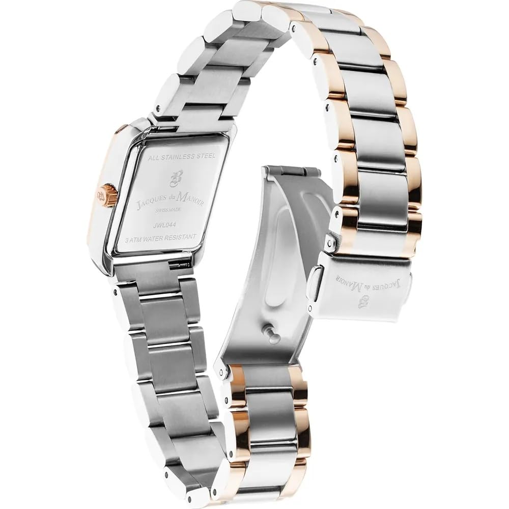 B JACQUES DU MANOIR Reloj Analógico para Mujeres de con Correa en Acero Inoxidable JWL04404