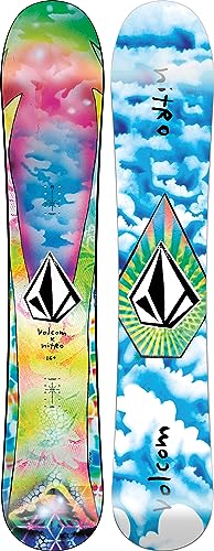 Nitro Tabla de Snowboard para Hombre Alternaturor X Volcom BRD´24, Allmountainboard, Directional, CAM-out Camber, All-Terrain, Mid-Wide hasta Wide, según la Longitud, gráfico Trippy Volcom – Artista:
