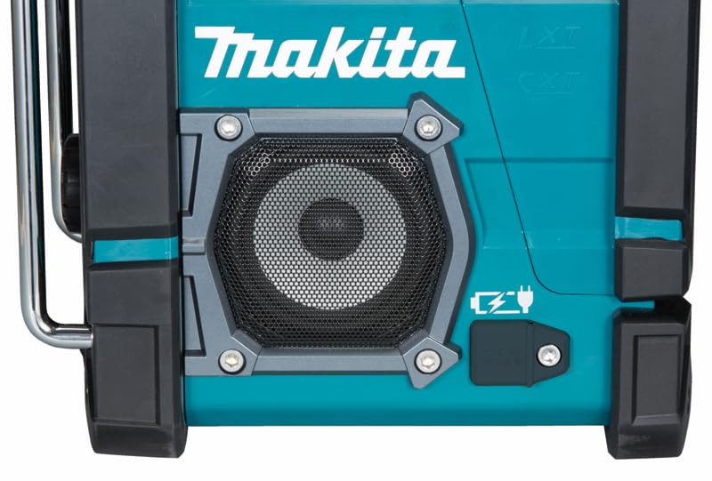 Makita DMR112 Battery Operated Construction Site Radio 7.2 V - 18 V with Dab+ and Bluetooth (Without Battery, Without Charger), Turquoise
