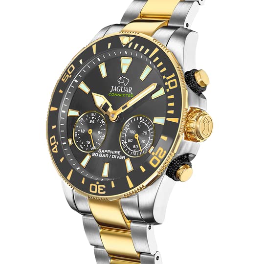JAGUAR Reloj Analógico para Hombres de Automático con Correa en Acero Inoxidable J889/4