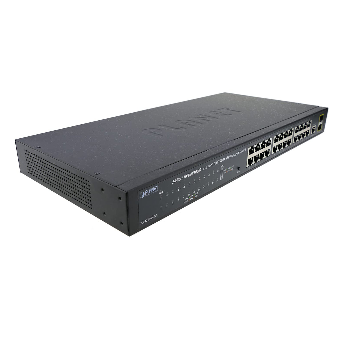 BeMatik - Rack 19" WEB Giga Switch de 10/100/1000 Mbps de 24 UTP y 2 SFP