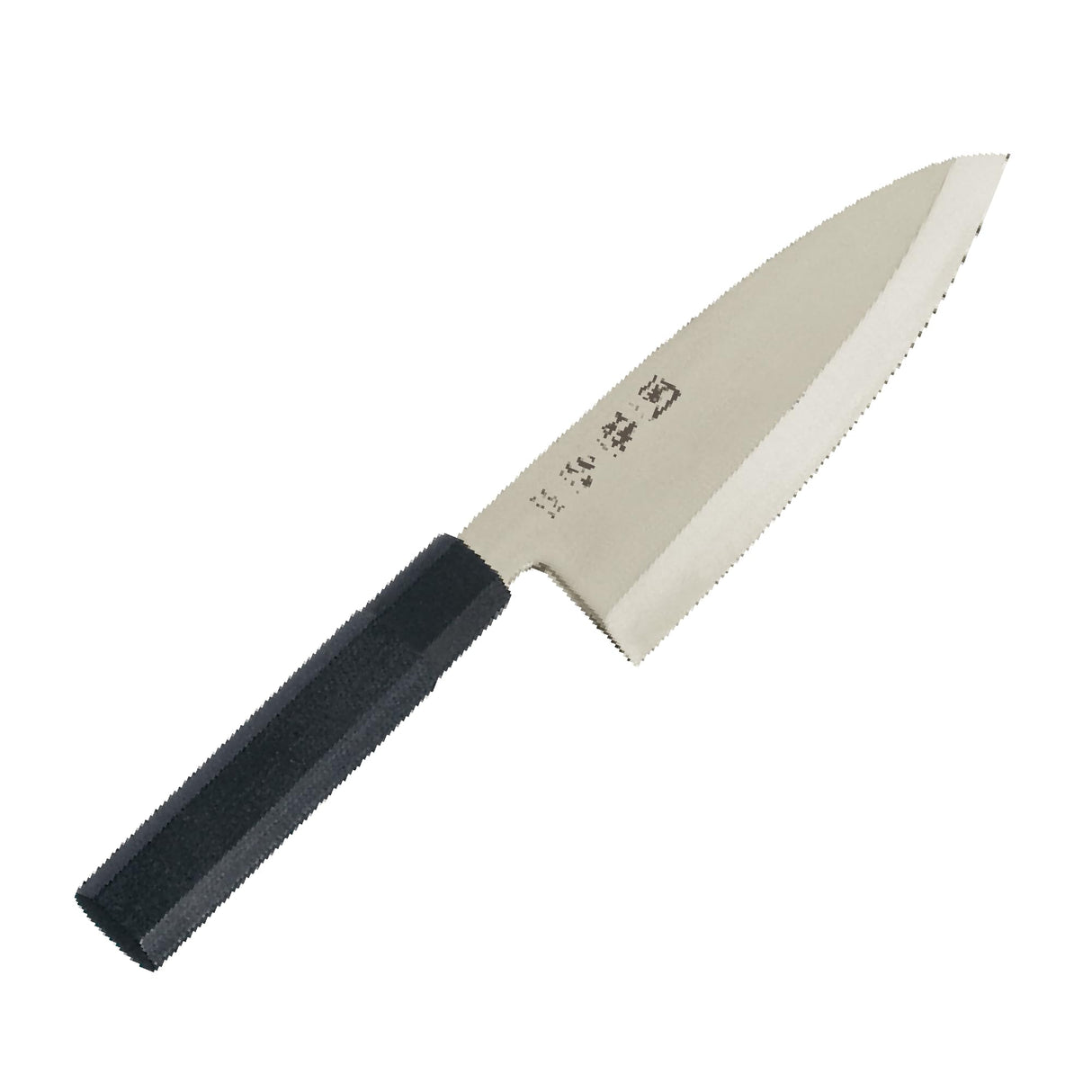 KAI Seki Magoroku Kinju y Hekiju Deba 18,0 cm longitud de la hoja - 8A sólido y SUS420J2 - 58 y 56 (±1) HRC - hecho a mano - madera de Pakka y plástico PP - cuchillo de cocina japonés - Hecho en Japón