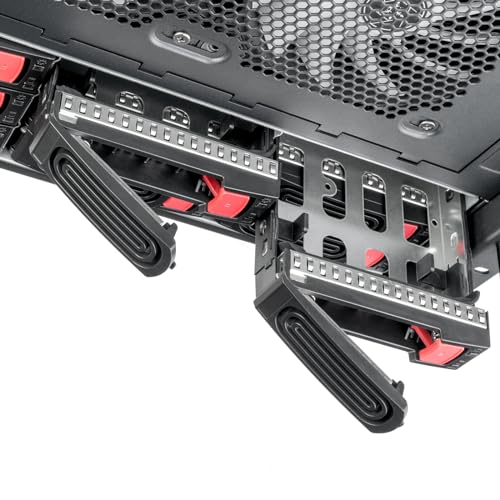 SilverStone Technology RM61-312, Chasis con Montura en Rack de 12 bahías 6U Equipado con compatibilidad de FA Dual, Triple Soporte para disipador de 360mm, SST-RM61-312